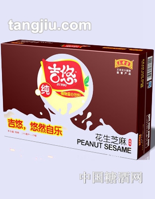 吉悠花生芝麻植物蛋白饮料245mlx24罐