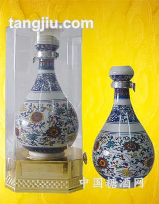 白金福青花瓶