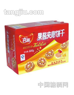 喜趣果酱夹心饼干800g