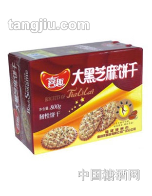 喜趣大黑芝麻饼干800g