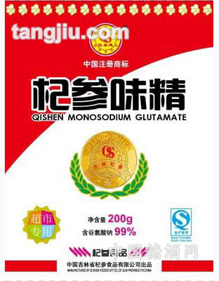 鲜香调味品杞参味精200g