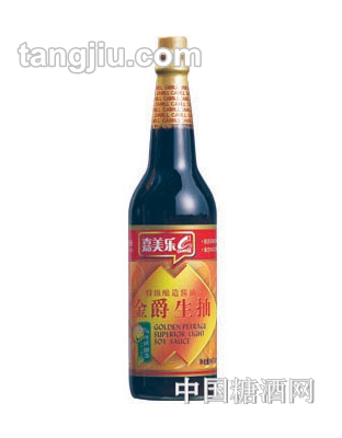 嘉美乐金爵生抽610ml
