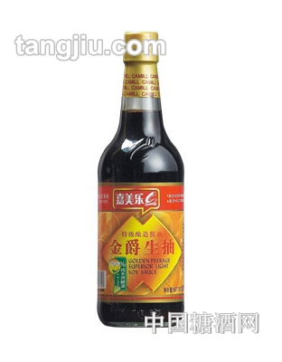 嘉美乐金爵生抽500ml