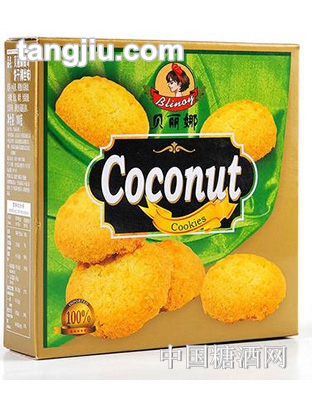 贝丽娜曲奇饼干椰丝味饼干100g