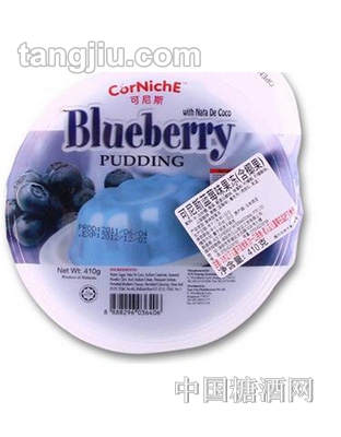 可尼斯蓝莓味椰果果冻410g