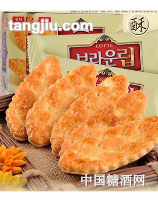 乐天树叶蜂蜜饼干90克