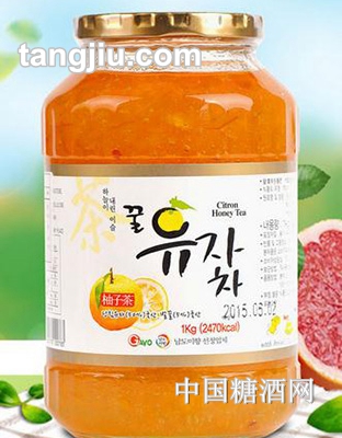 家宝蜂蜜柚子茶正品水果茶冲饮蜜丝柚1000g