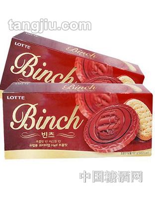乐天Binch宾驰夹心饼干100g