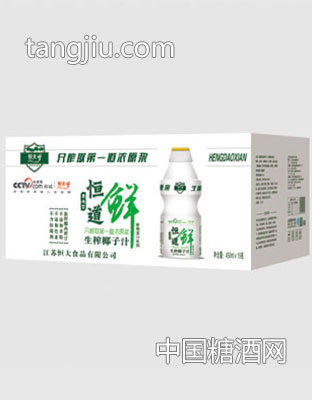 恒道鲜生榨椰子汁450ml