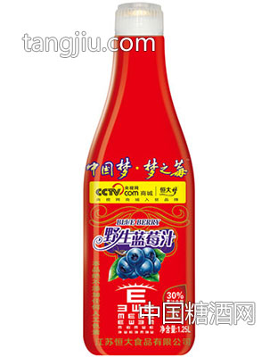 1.25L蓝莓汁红瓶