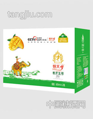 恒大梦泰式生榨芒果汁600ml