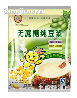 渊缘无蔗糖纯豆浆198g