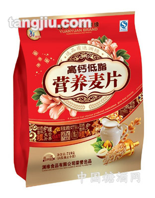 渊缘高钙低脂麦片718g
