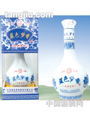 蓝色梦香酒经典青花480ml