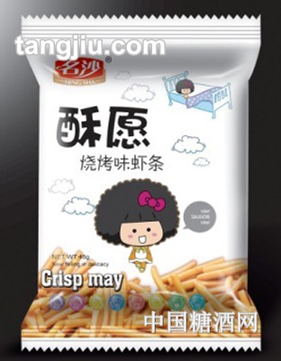 酥愿烧烤味虾条40g