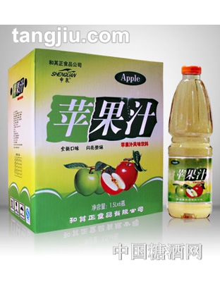 申泉苹果汁风味饮料1.5L