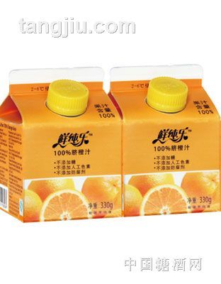 鲜纯乐99%脐橙汁2