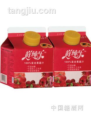 鲜纯乐红色复合果蔬汁2