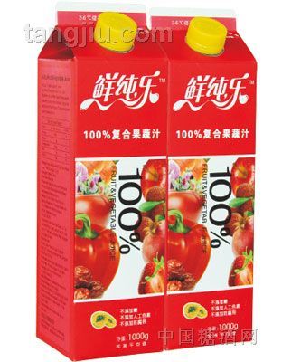 鲜纯乐红色复合果蔬汁