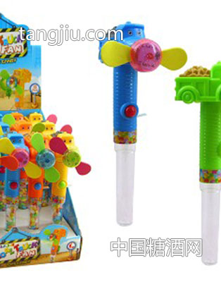 变光汽车风扇玩具糖-含电