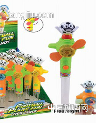 足球宝贝闪灯风扇玩具