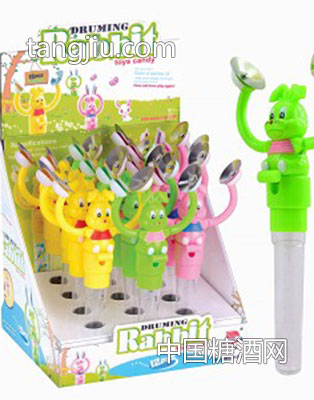 打钹兔子玩具糖