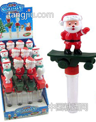 滑板圣诞玩具糖