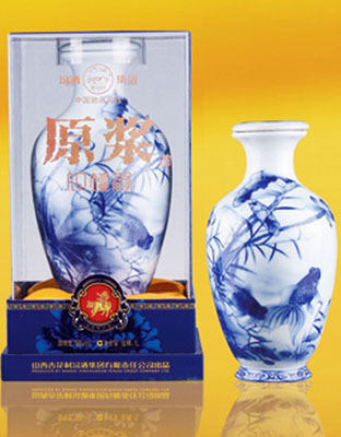 青花釉中彩-汾酒&#183;原浆一坛香