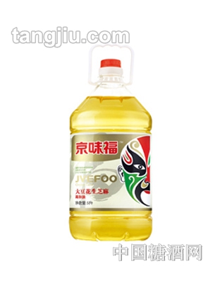 京味福大豆花生芝麻调和油5L
