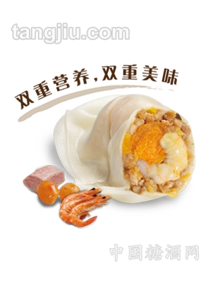 蛋黄虾仁馄饨