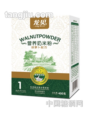 龙贝营养奶米粉胡萝卜配方400g
