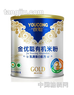 金优聪有机米粉乳清蛋白配方418g