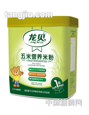 龙贝五米营养米粉500g