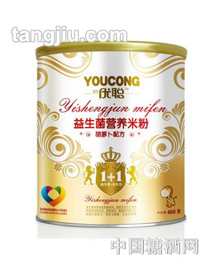 优聪益生菌营养米粉胡萝卜配方450g