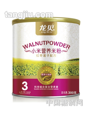 龙贝小米营养米粉红枣莲子配方300g