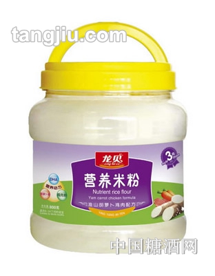 龙贝营养米粉淮山胡萝卜鸡肉配方800g