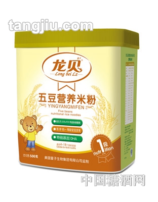 龙贝五豆营养米粉500g