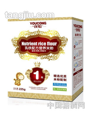 优聪乳铁配方米粉益生元铁+锌配方