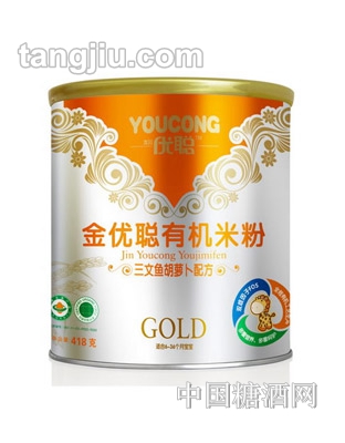 金优聪有机米粉三文鱼胡萝卜配方418g