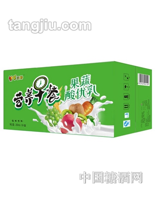 牛牛乐营养早餐果蔬酸优乳箱装