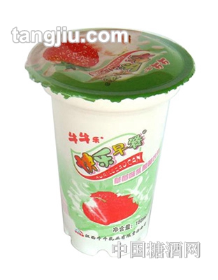 牛牛乐草莓味快乐早餐188ml