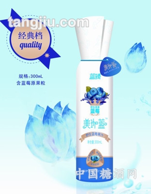 美珈蓝野生蓝莓果汁经典档300ml