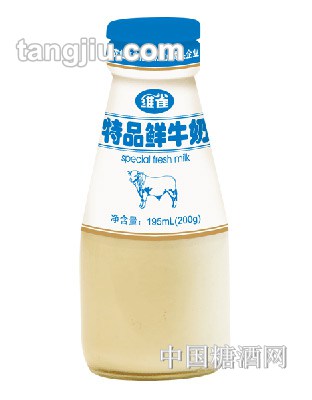 维雀特品鲜牛奶195mL