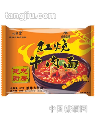 建忠厨房红烧牛肉面110g