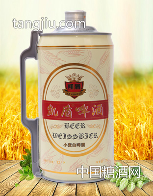 1001凯盾原浆小麦白啤酒2L