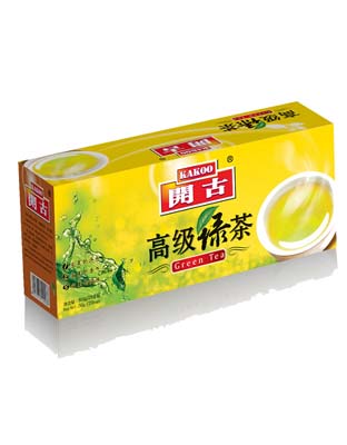 开古双片绿茶25包