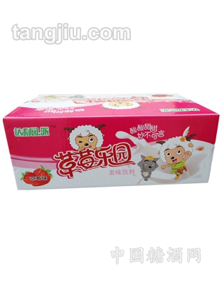 草莓乐园果味饮料箱装