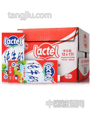 兰特Lactel(总统)全脂纯牛奶1L