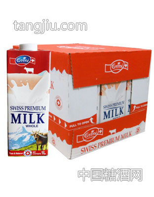 瑞士原装进口艾美全脂牛奶1L