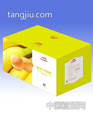 卡斯顿香蕉牛奶蛋糕盒装